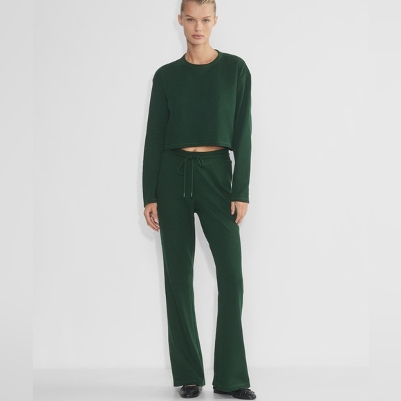 Aritzia Pants - Sunday Best Aritzia Bany Waffle Jogger in dark green women’s 2XS